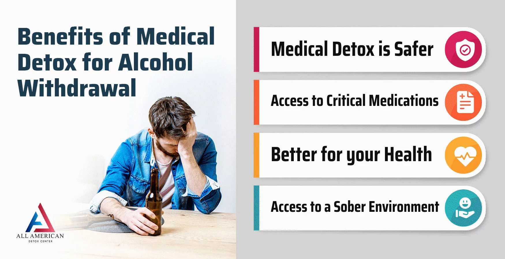 Benefits of medical detox for alcohol withdrawl