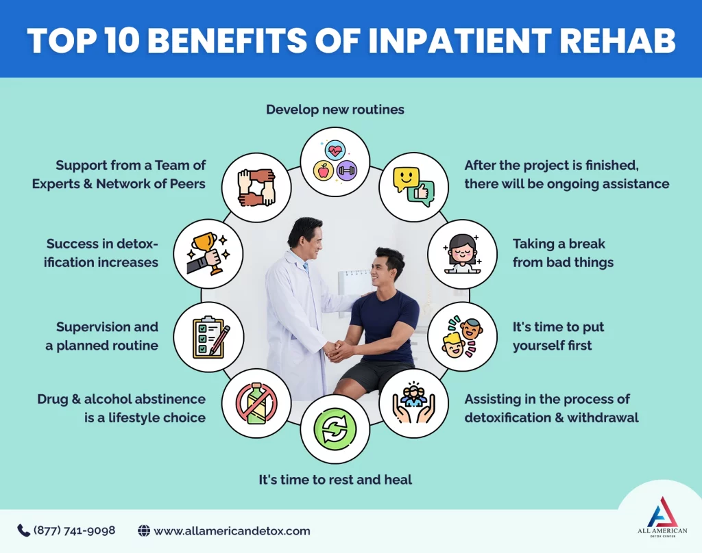 top 10 benefits of inpatient drug rehab